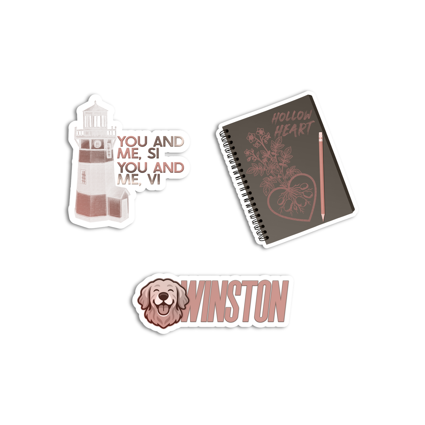 Hollow Heart Sticker Pack