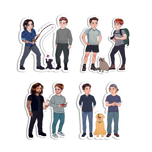 Northern Roots: Atlantic Chibi Sticker Pack
